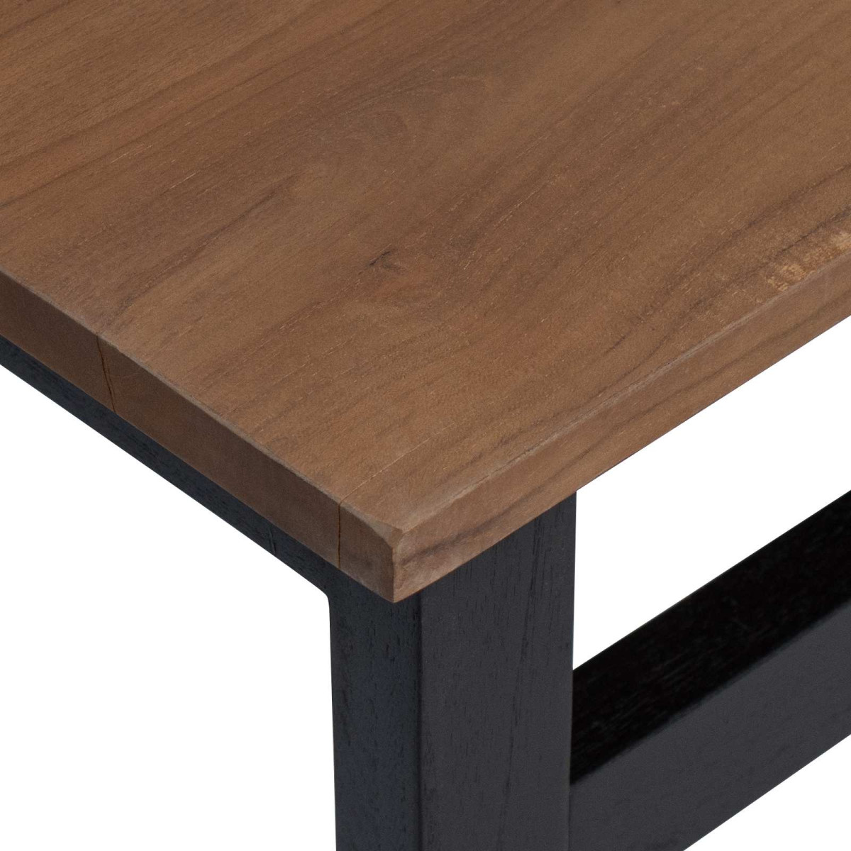 vidaXL Γραφείο Φυσικό Στερεό Ξύλο Τίκ 100 x 45 x 75εκ