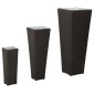 vidaXL Σετ Υπαίθριας Χρήσης 3 τμχ. Μαύρο 30 x 30 x 80 cm Μέταλλο