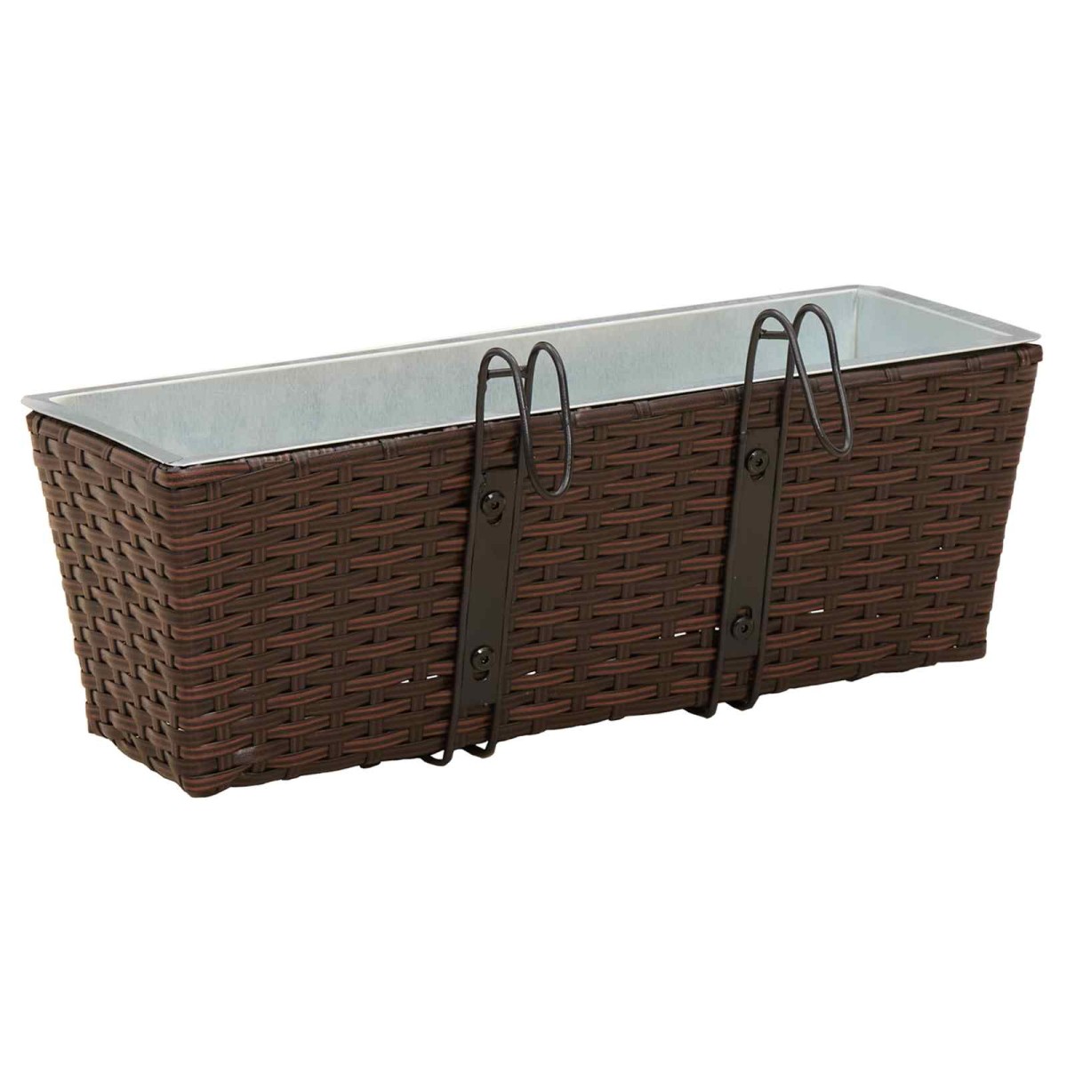 vidaXL Ραφήνα 2 τμχ. 50 x 17 x 17 εκ Μέταλλο