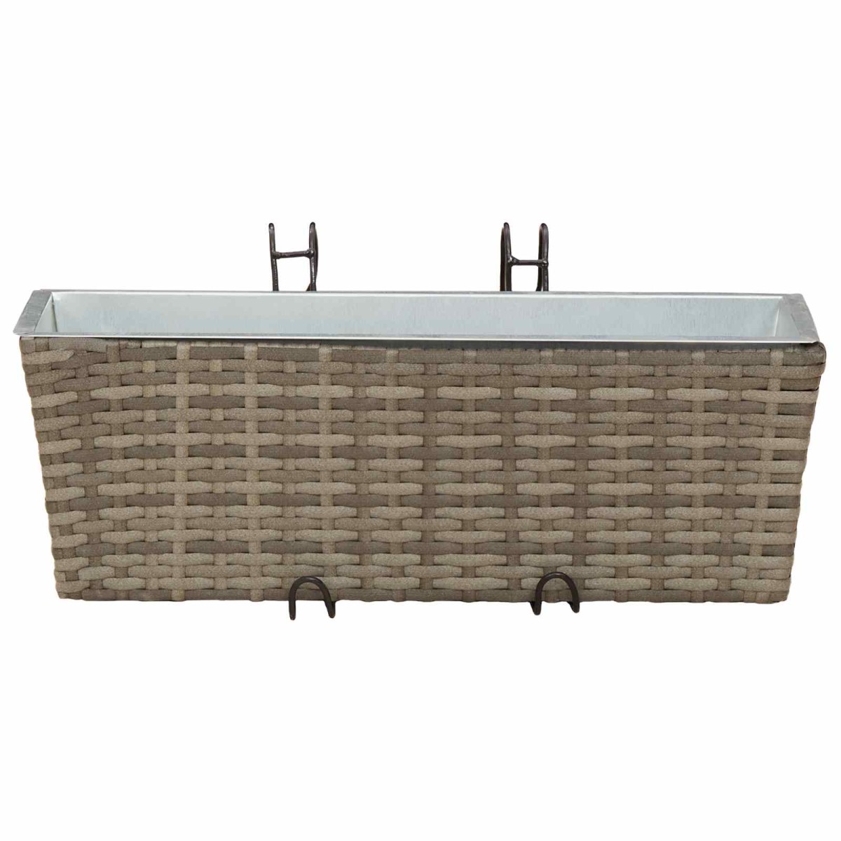 vidaXL Ραφήνα 2 τμχ. 50 x 17 x 17 εκ Μέταλλο