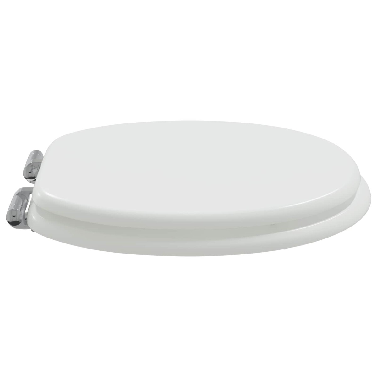 vidaXL Μαλακή κλειστή λεκάνη Λευκός 44 x 38 εκ. Πίνακας MDF