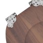 vidaXL Μαλακή κλειστή λεκάνη Καφέ 44 x 38 εκ. Πίνακας MDF