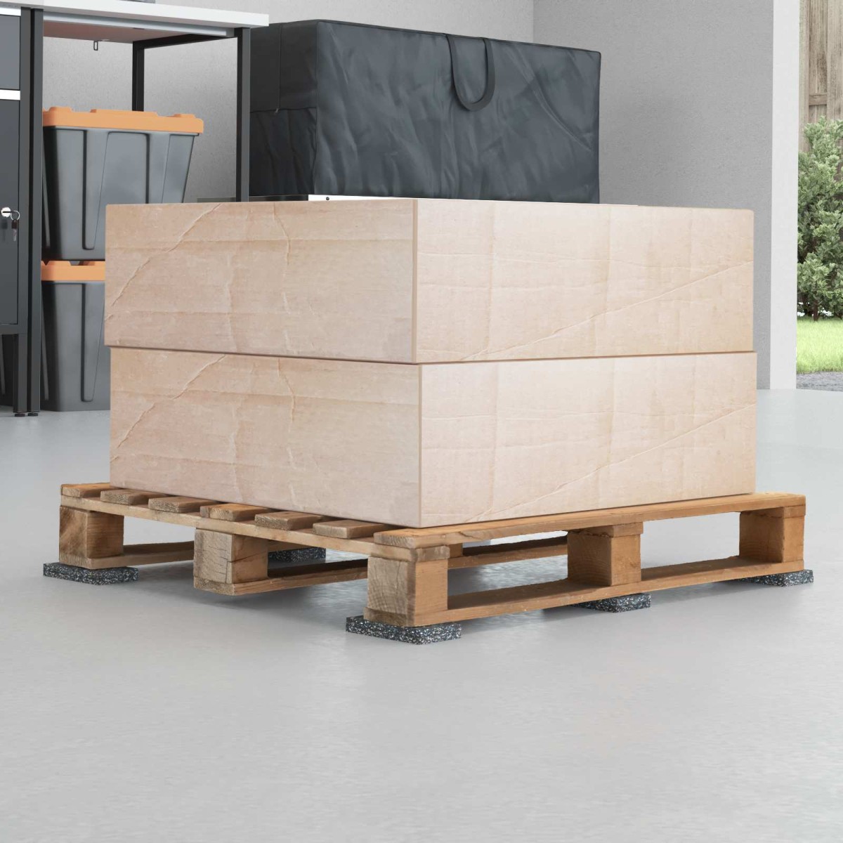 vidaXL Ρολός Γρανουλάρου Καουτσούκ Μαύρο 1000 x 5 x 1 εκ Λάστιχο