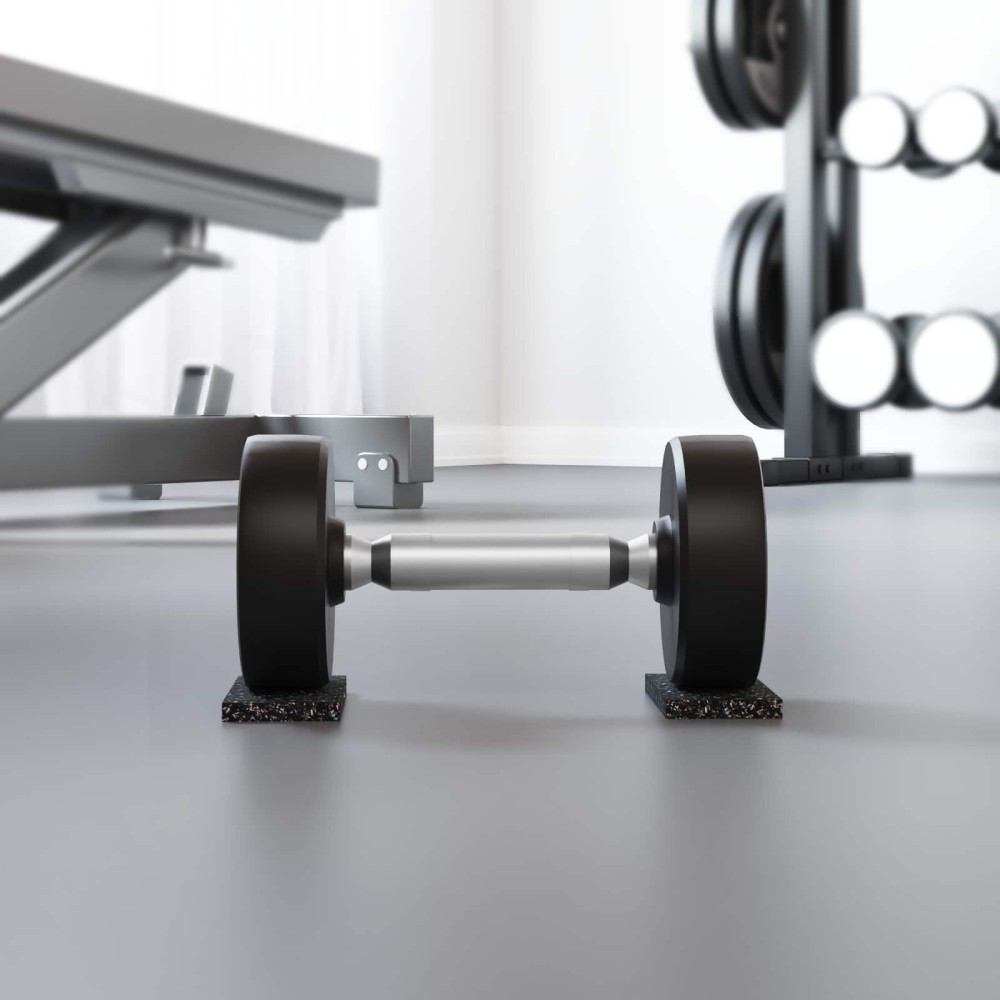 vidaXL Ρολός Γρανουλάρου Καουτσούκ Μαύρο 500 x 10 x 0,8 εκ Λάστιχο