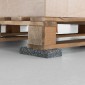 vidaXL Ρολός Γρανουλάρου Καουτσούκ Μαύρο 500 x 10 x 0,8 εκ Λάστιχο
