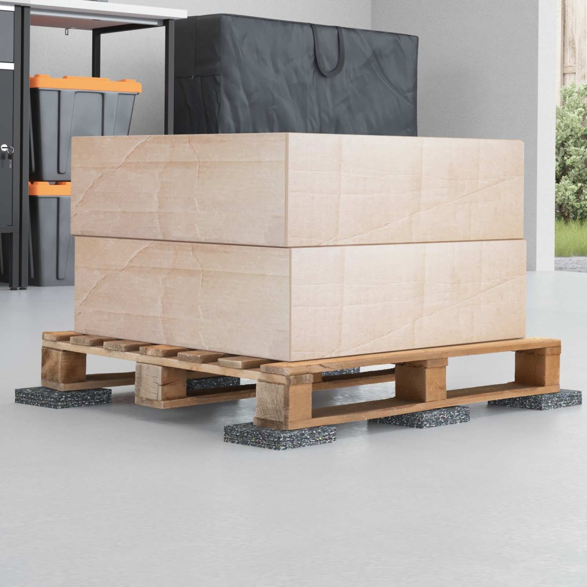 vidaXL Ρολός Γρανουλάρου Καουτσούκ Μαύρο 200 x 12 x 0,3 εκ Λάστιχο