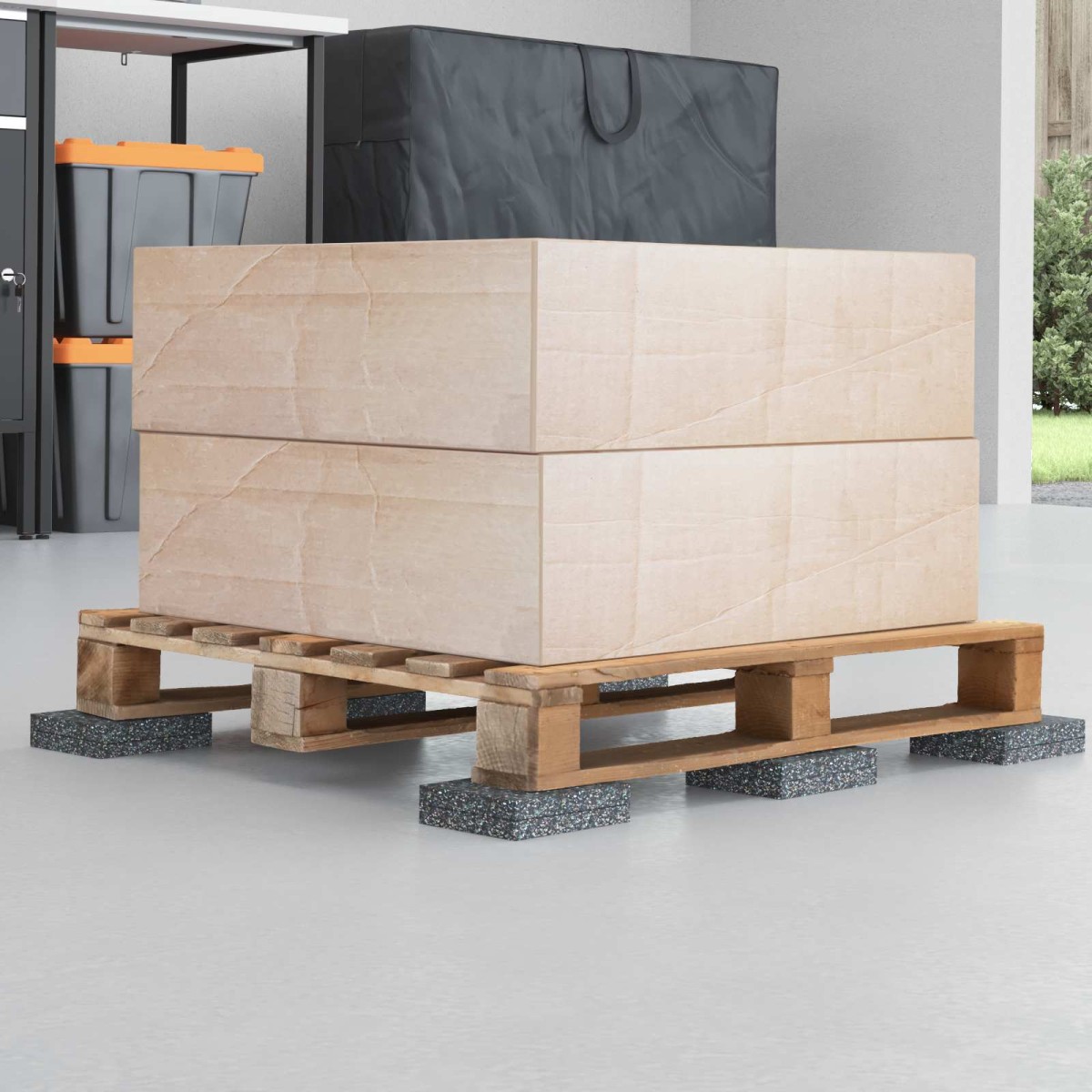 vidaXL Ρολός Γρανουλάρου Καουτσούκ Μαύρο 2000 x 12 x 0,8 εκ Λάστιχο