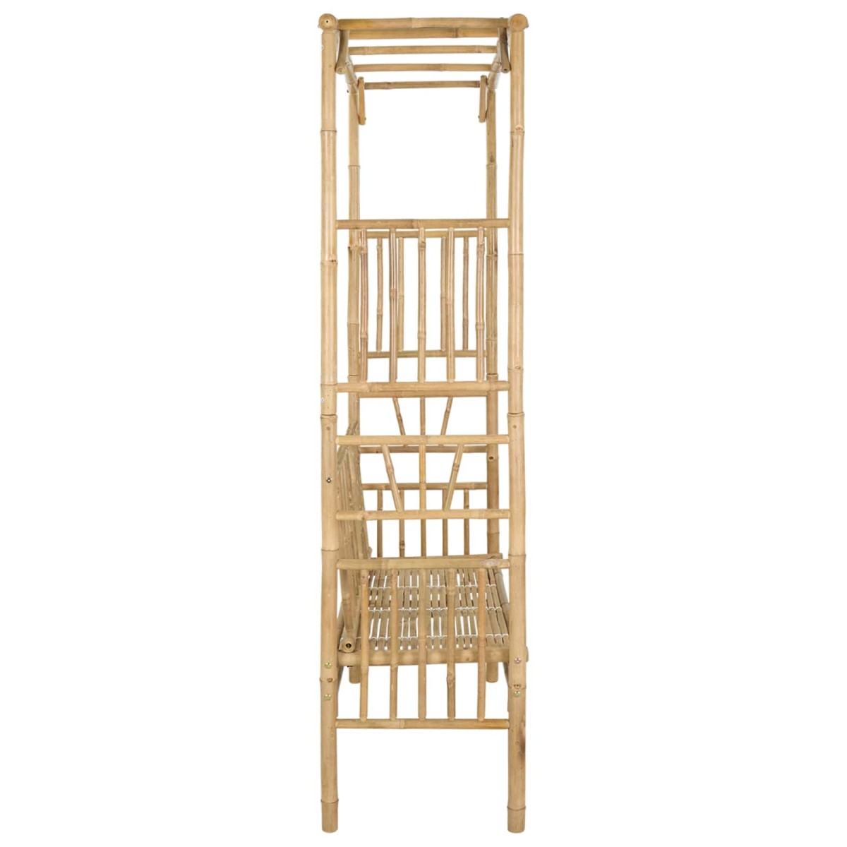 vidaXL Κήπος Καμάρα με Παγκάκι 115 x 50 x 205 εκ. Μπαμπού