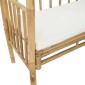 vidaXL Κήπος Καμάρα με Παγκάκι Λευκό κρεμ 115 x 50 x 205 εκ. Μπαμπού