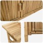 vidaXL Τραπέζι κονσόλας με ράφι Φυσικό 110 x 35 x 75 cm Μπαμπού