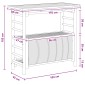 vidaXL Εξωτερικό τραπέζι μπαρ Φυσικό 110 x 50 x 105 εκ Μπαμπού