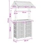 vidaXL Εξωτερικό τραπέζι μπαρ Φυσικό 115 x 95 x 214 εκ. Μπαμπού