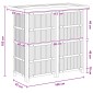 vidaXL Εξωτερικό τραπέζι μπαρ Φυσικό 115 x 55 x 105 εκ. Μπαμπού