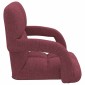 vidaXL Ρυθμιζόμενη καρέκλα δαπέδου με μπράτσα 5 Θέσεις Κόκκινο Ύφασμα