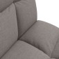 vidaXL Ρυθμιζόμενη Πολυθρόνα Δαπέδου Taupe Ύφασμα