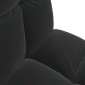 vidaXL Ρυθμιζόμενη Πολυθρόνα Δαπέδου Μαύρο Βελούδο