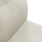 vidaXL Ρυθμιζόμενη Πολυθρόνα Δαπέδου Κρεμ Βελούδο
