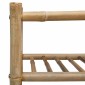 vidaXL Ράφι Παπουτσιών με ράφι Φυσικό 68 x 28 x 30 εκ Μπαμπού