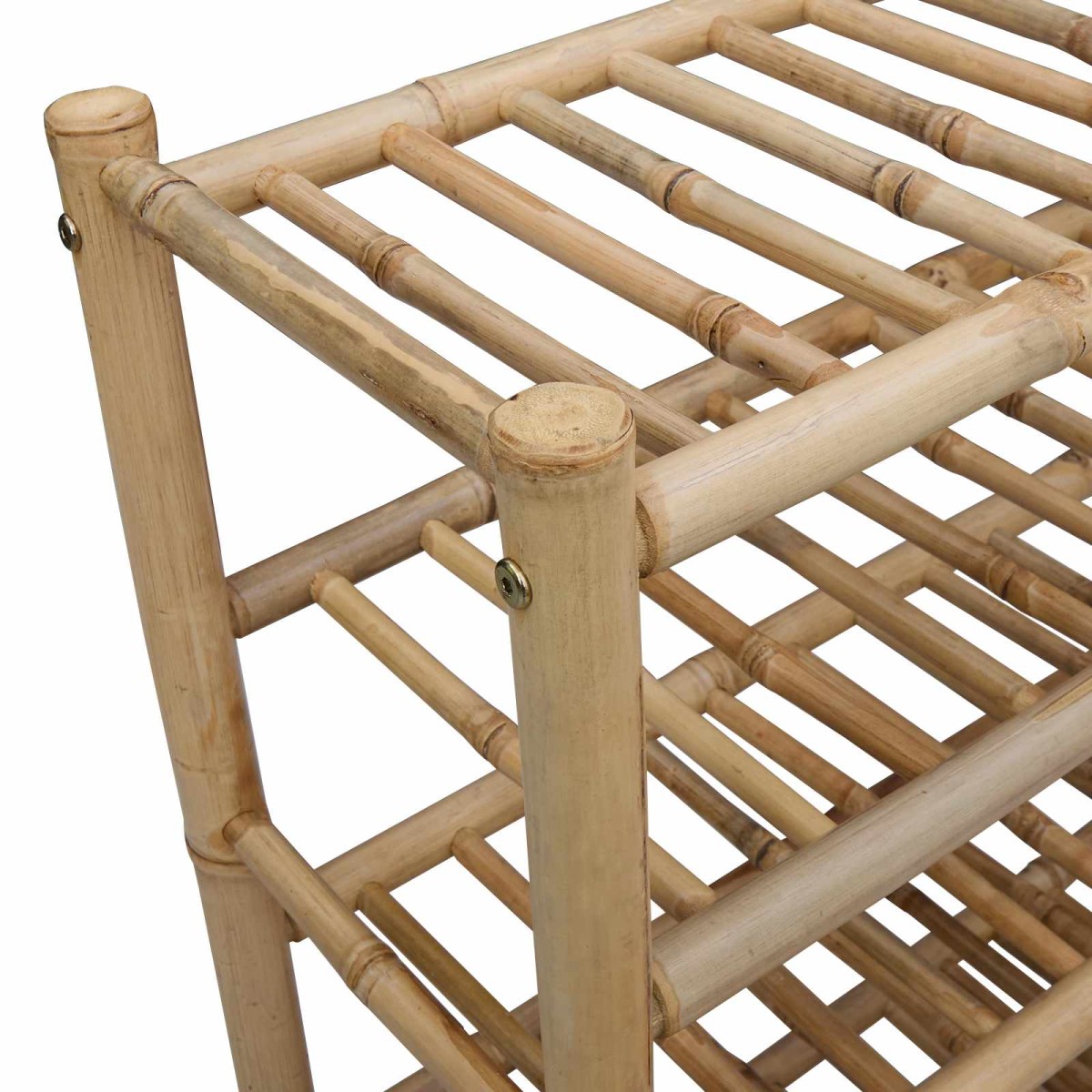 vidaXL Ράφι Παπουτσιών με ράφι Φυσικό 68 x 28 x 96 εκ Μπαμπού