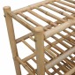 vidaXL Ράφι Παπουτσιών με ράφι Φυσικό 68 x 28 x 96 εκ Μπαμπού