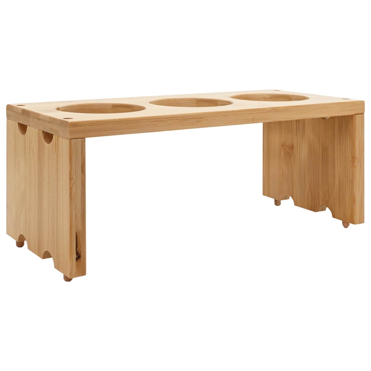 vidaXL Καλάθι κουζίνας με ρόδες Ανοιχτό καφέ 65 x 40,5 x 76,5 εκ.