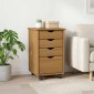 vidaXL Κινητό Ντουλάπι MOSS Μέλι Καφέ 34 x 39 x 56 εκ Στερεό πεύκο