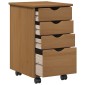 vidaXL Κινητό Ντουλάπι MOSS Μέλι Καφέ 34 x 39 x 56 εκ Στερεό πεύκο