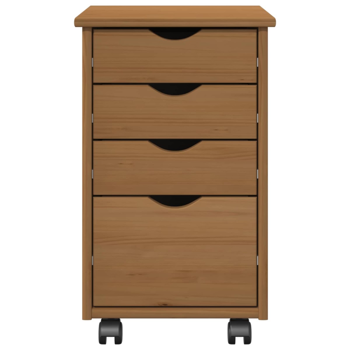 vidaXL Κινητό Ντουλάπι MOSS Μέλι Καφέ 34 x 39 x 56 εκ Στερεό πεύκο