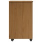 vidaXL Κινητό Ντουλάπι Μέλι Καφέ 34 x 39 x 65,5 cm Στερεό ξύλο πεύκου