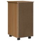 vidaXL Κινητό Ντουλάπι Μέλι Καφέ 34 x 39 x 65,5 cm Στερεό ξύλο πεύκου