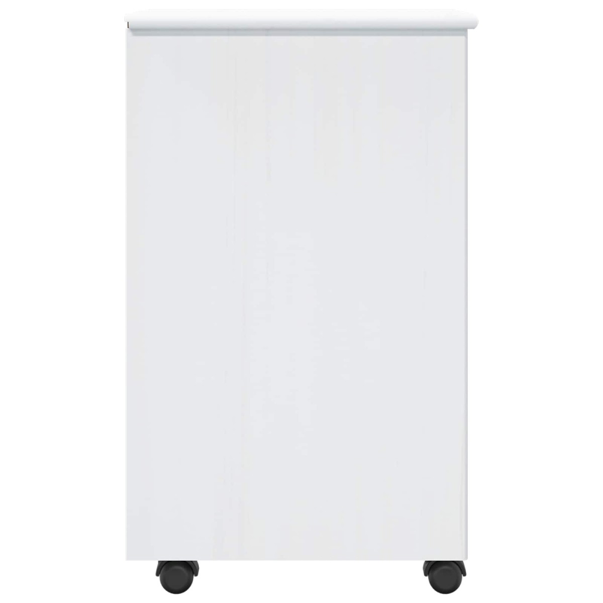 vidaXL Κινητό Ντουλάπι Λευκό 34 x 39 x 65,5 cm Στερεό ξύλο πεύκου