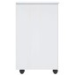 vidaXL Κινητό Ντουλάπι Λευκό 34 x 39 x 65,5 cm Στερεό ξύλο πεύκου