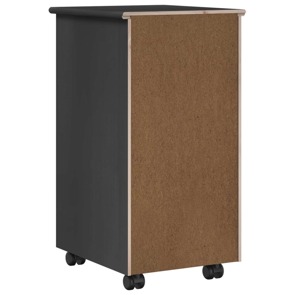vidaXL Κινητό Ντουλάπι Γκρι 34 x 39 x 65,5 cm Στερεό ξύλο πεύκου