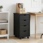 vidaXL Κινητό Ντουλάπι Γκρι 34 x 39 x 65,5 cm Στερεό ξύλο πεύκου