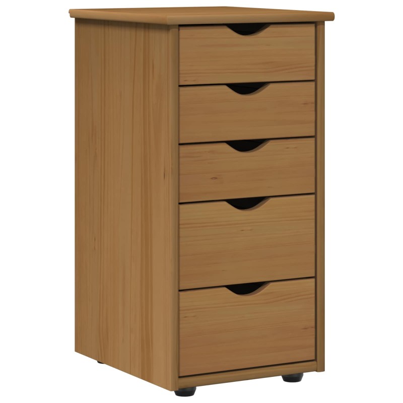 vidaXL Ντουλαπιού Μέλι Καφέ 34 x 39 x 61,5 εκ Στερεό ξύλο πεύκου