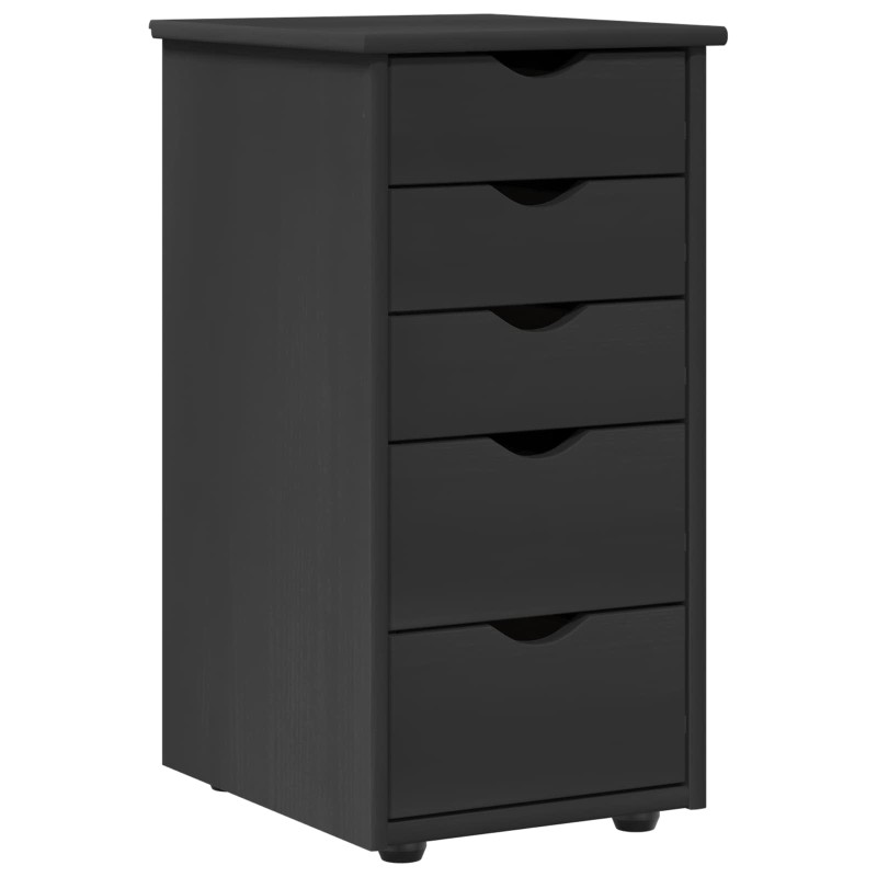 vidaXL Ντουλαπιού Γκρι 34 x 39 x 61,5 εκ Στερεό ξύλο πεύκου