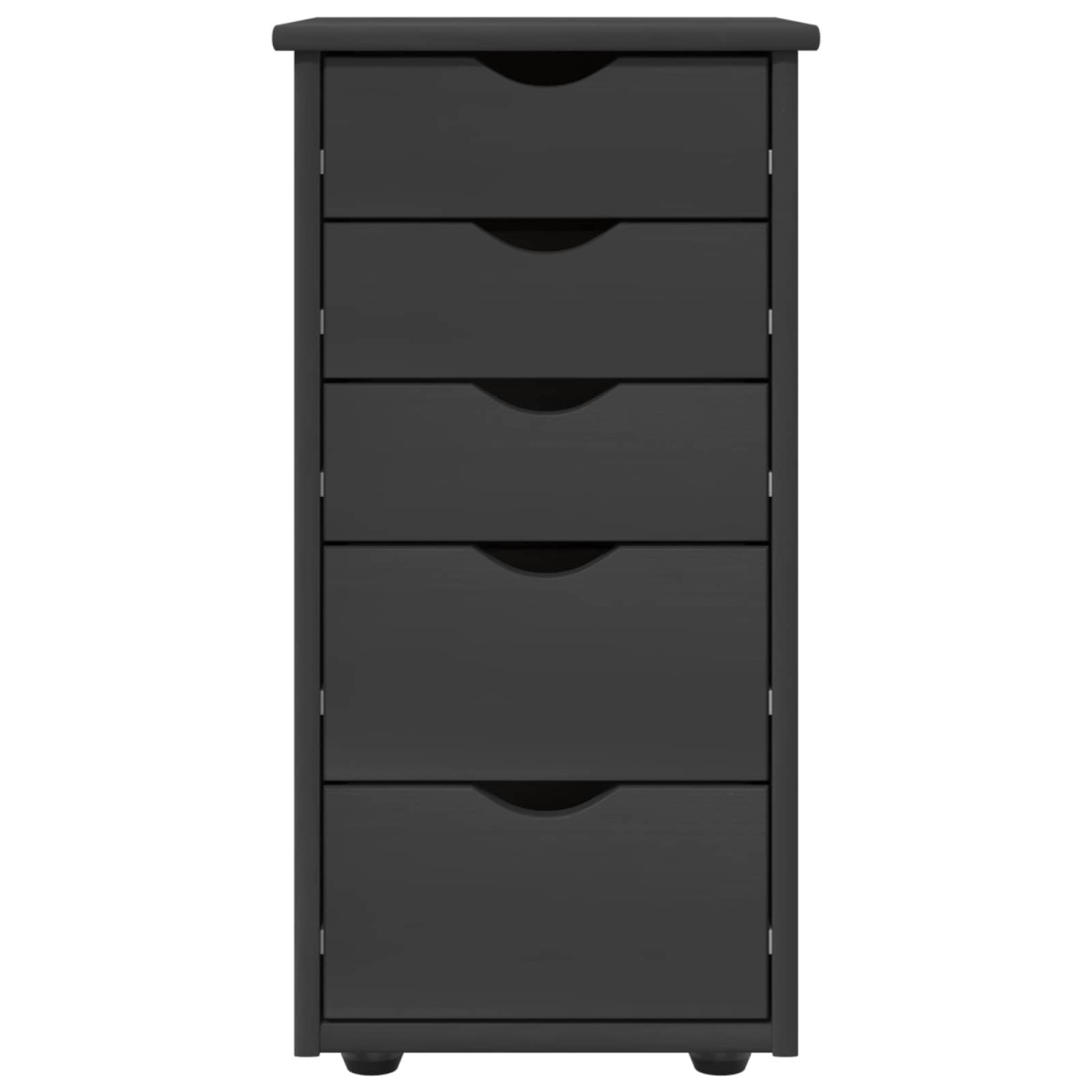 vidaXL Ντουλαπιού Γκρι 34 x 39 x 61,5 εκ Στερεό ξύλο πεύκου