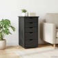 vidaXL Ντουλαπιού Γκρι 34 x 39 x 61,5 εκ Στερεό ξύλο πεύκου