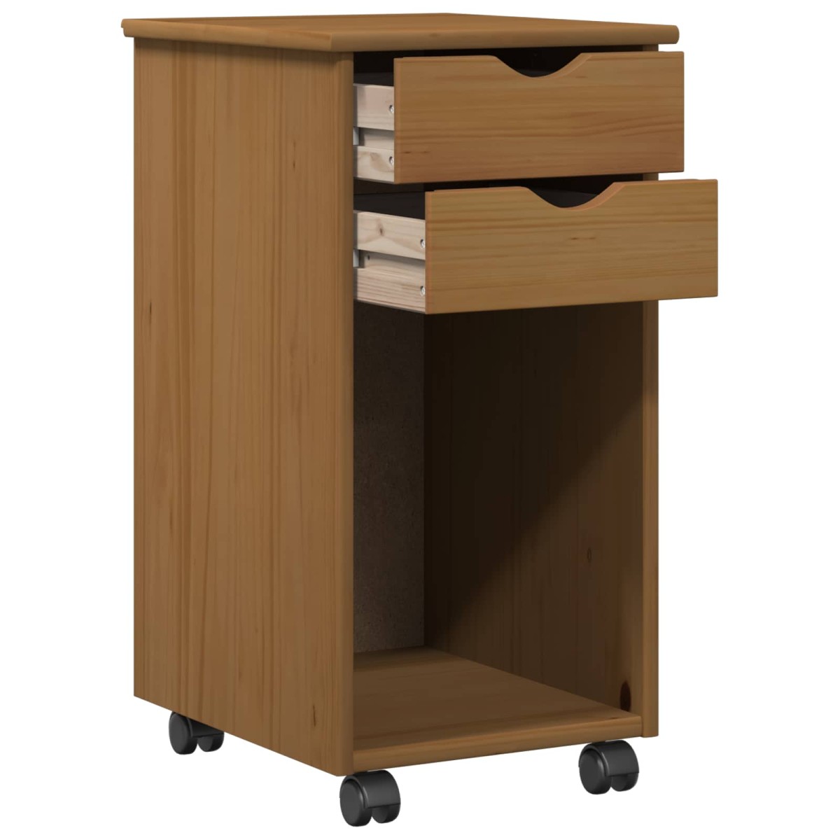 vidaXL Κινητό Ντουλάπι Μέλι Καφέ 34 x 39 x 65,5 cm Στερεό πεύκο