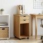 vidaXL Κινητό Ντουλάπι Μέλι Καφέ 34 x 39 x 65,5 cm Στερεό πεύκο