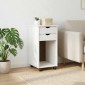 vidaXL Κινητό Ντουλάπι Λευκός 34 x 39 x 65,5 cm Στερεό πεύκο