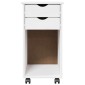 vidaXL Κινητό Ντουλάπι Λευκός 34 x 39 x 65,5 cm Στερεό πεύκο