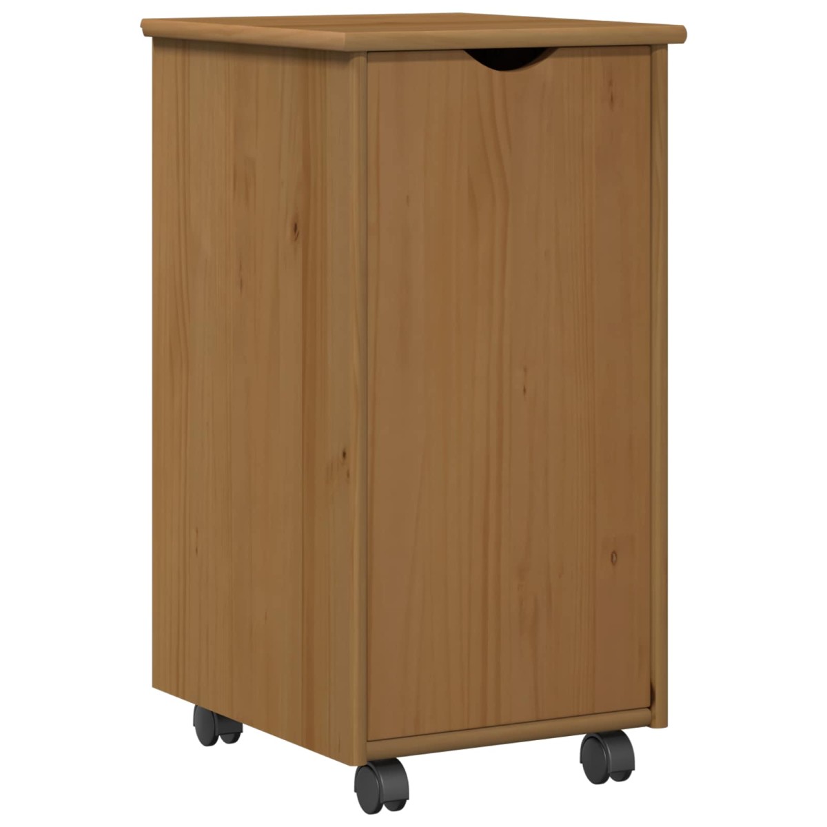 vidaXL Κινητό Ντουλάπι Μέλι Καφέ 34 x 39 x 65,5 cm Στερεό ξύλο πεύκου