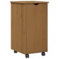 vidaXL Κινητό Ντουλάπι Μέλι Καφέ 34 x 39 x 65,5 cm Στερεό ξύλο πεύκου