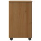 vidaXL Κινητό Ντουλάπι Μέλι Καφέ 34 x 39 x 65,5 cm Στερεό ξύλο πεύκου