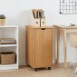 vidaXL Κινητό Ντουλάπι Μέλι Καφέ 34 x 39 x 65,5 cm Στερεό ξύλο πεύκου