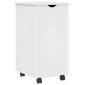 vidaXL Κινητό Ντουλάπι Λευκό 34 x 39 x 65,5 cm Στερεό ξύλο πεύκου