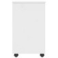 vidaXL Κινητό Ντουλάπι Λευκό 34 x 39 x 65,5 cm Στερεό ξύλο πεύκου