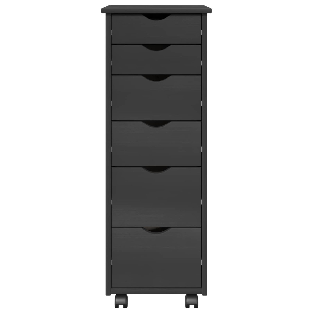 vidaXL Κινητό Ντουλάπι Γκρι 34 x 39 x 93,5 εκ Στερεό ξύλο πεύκου