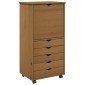 vidaXL Κινητό Ντουλάπι Μέλι Καφέ 53 x 39 x 103 cm Στερεό ξύλο πεύκου